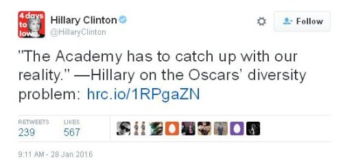 Hillary Clinton Oscars