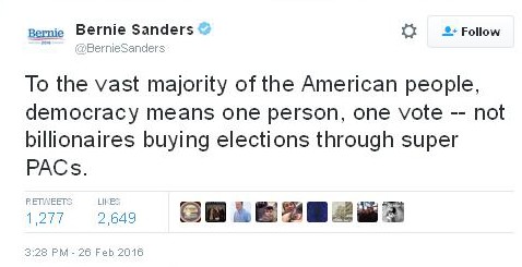 Bernie Sanders Illegal Campaign Contributions