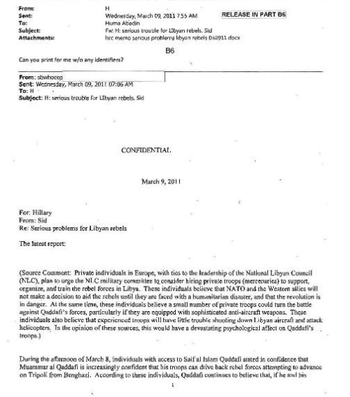 Hillary Email 09 March