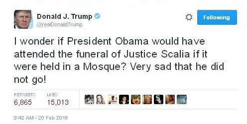 Trump on Obama