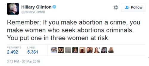 Hillary Clinton Abortion