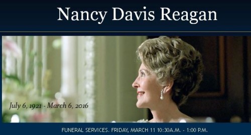 Nancy Reagan Funeral