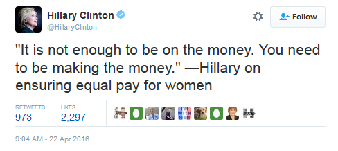 Hillary Equal Pay