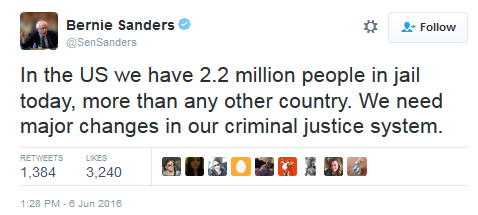 Bernie Sanders...